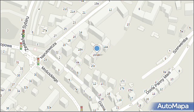 Lublin, Narutowicza Gabriela, prezydenta, 20B, mapa Lublina