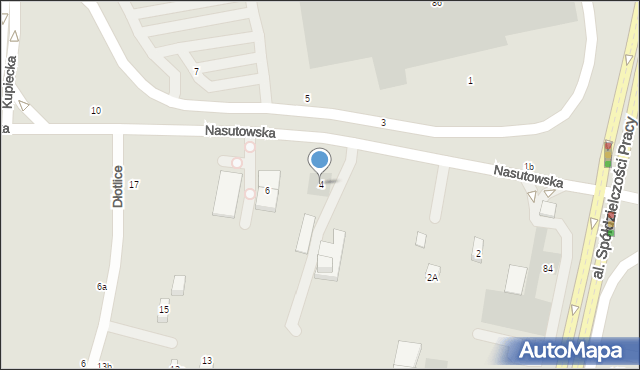 Lublin, Nasutowska, 4, mapa Lublina