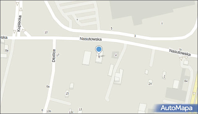 Lublin, Nasutowska, 6, mapa Lublina