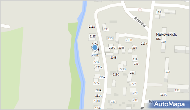 Lublin, Nałkowskich, 219a, mapa Lublina