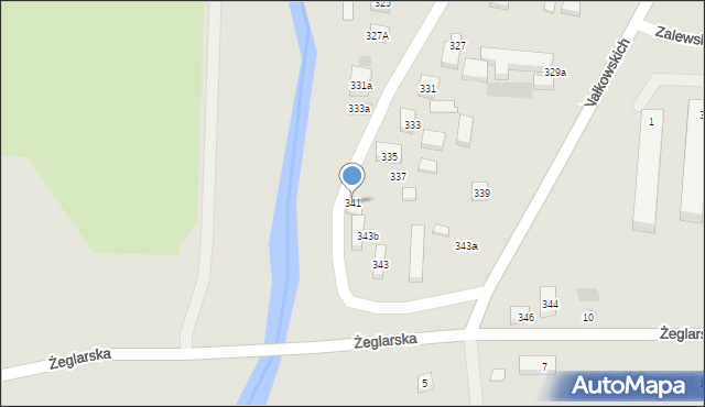 Lublin, Nałkowskich, 341, mapa Lublina