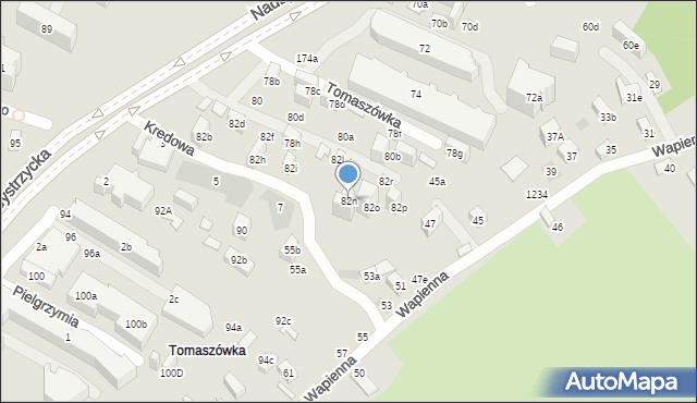 Lublin, Nadbystrzycka, 82n, mapa Lublina