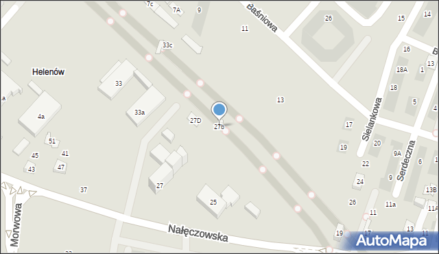 Lublin, Nałęczowska, 27b, mapa Lublina