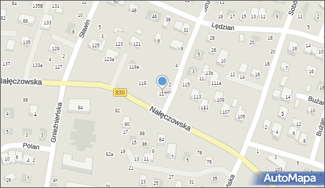 Lublin, Nałęczowska, 117, mapa Lublina