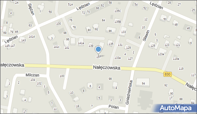 Lublin, Nałęczowska, 137, mapa Lublina