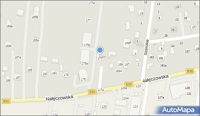 Lublin, Nałęczowska, 173, mapa Lublina