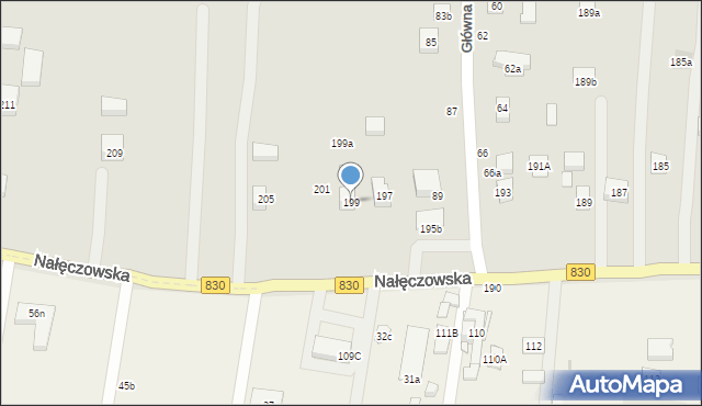 Lublin, Nałęczowska, 199, mapa Lublina