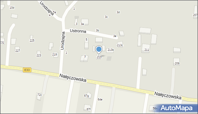 Lublin, Nałęczowska, 213, mapa Lublina