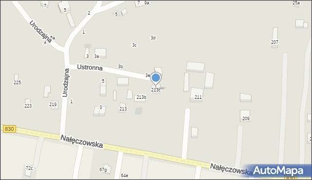 Lublin, Nałęczowska, 213c, mapa Lublina