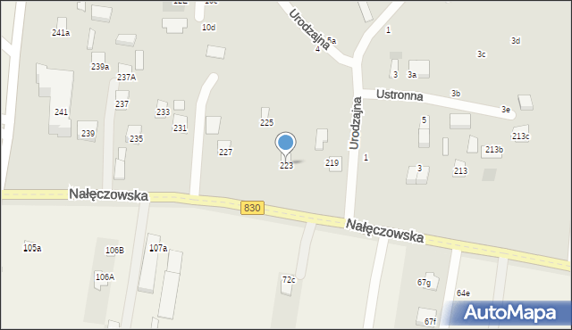 Lublin, Nałęczowska, 223, mapa Lublina