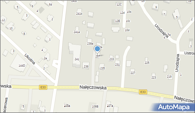 Lublin, Nałęczowska, 237, mapa Lublina