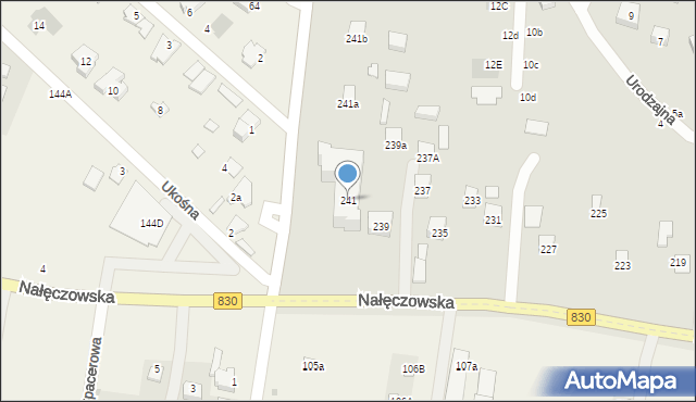 Lublin, Nałęczowska, 241, mapa Lublina