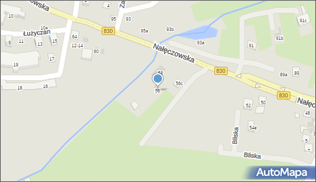 Lublin, Nałęczowska, 56, mapa Lublina