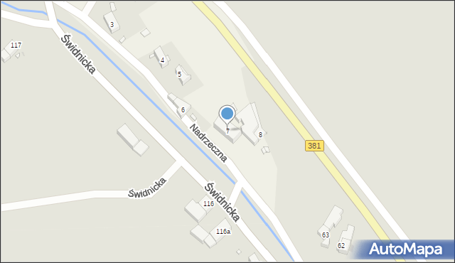 Ludwikowice Kłodzkie, Nadrzeczna, 7, mapa Ludwikowice Kłodzkie