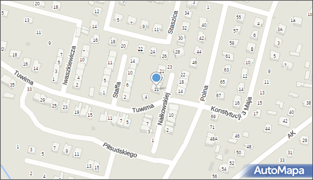 Maków Mazowiecki, Nałkowskiej Zofii, 11, mapa Maków Mazowiecki