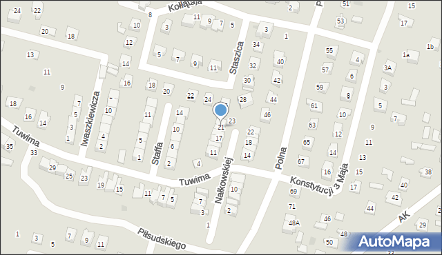 Maków Mazowiecki, Nałkowskiej Zofii, 21, mapa Maków Mazowiecki