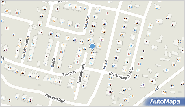 Maków Mazowiecki, Nałkowskiej Zofii, 22, mapa Maków Mazowiecki