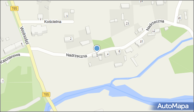 Maluszyn, Nadrzeczna, 2, mapa Maluszyn