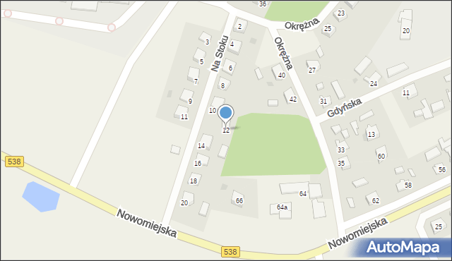 Marzęcice, Na Stoku, 12, mapa Marzęcice