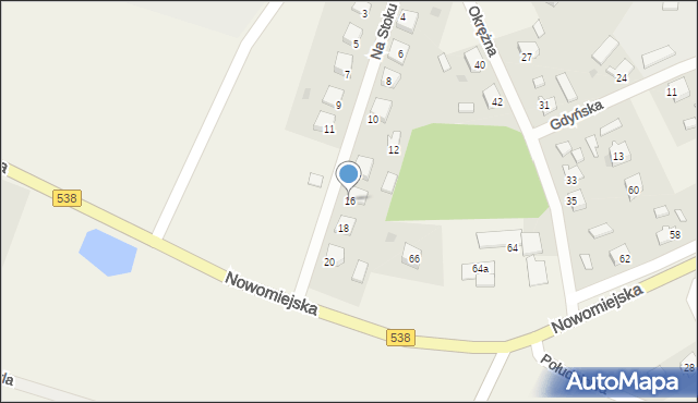 Marzęcice, Na Stoku, 16, mapa Marzęcice