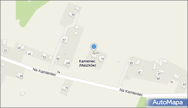 Maszków, Na Kamieniec, 73, mapa Maszków