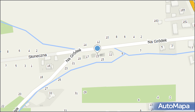 Michałowice, Na Gródek, 13, mapa Michałowice