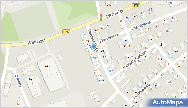 Mielec, Naruszewicza, 2/10, mapa Mielca