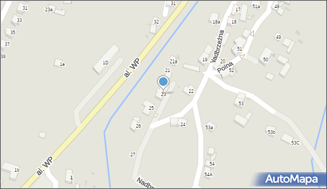 Mirsk, Nadbrzeżna, 23, mapa Mirsk