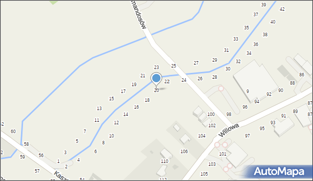 Modlniczka, Na Wedonkach, 20, mapa Modlniczka