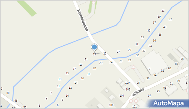 Modlniczka, Na Wedonkach, 23, mapa Modlniczka