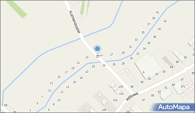 Modlniczka, Na Wedonkach, 25, mapa Modlniczka