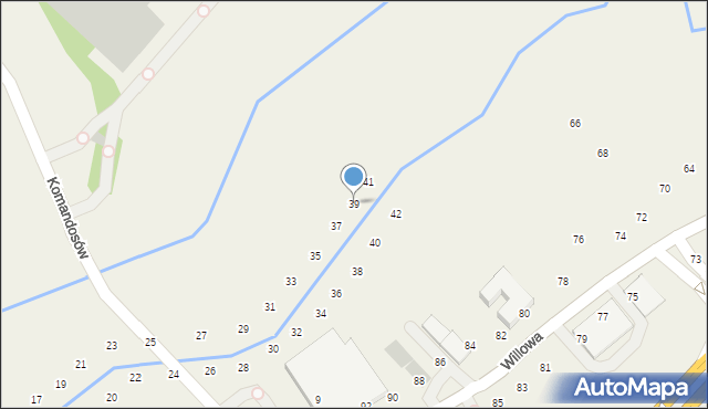 Modlniczka, Na Wedonkach, 39, mapa Modlniczka