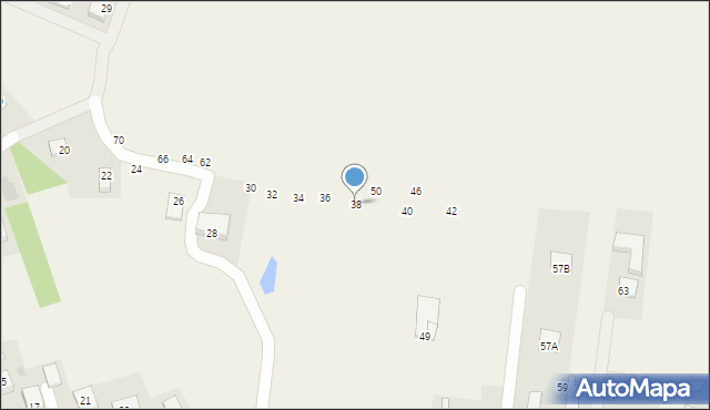 Mokrzyska, Na Stoku, 38, mapa Mokrzyska