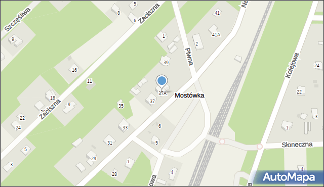 Mostówka, Napoleońska, 37A, mapa Mostówka