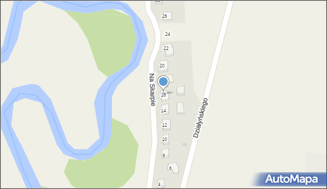 Mszanowo, Na Skarpie, 16, mapa Mszanowo