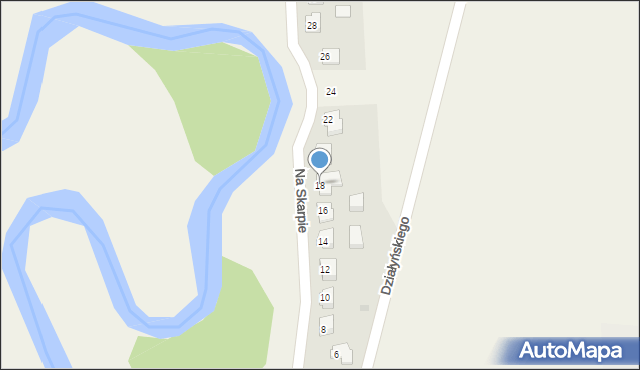 Mszanowo, Na Skarpie, 18, mapa Mszanowo