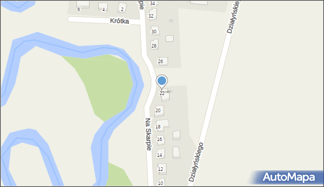 Mszanowo, Na Skarpie, 22, mapa Mszanowo