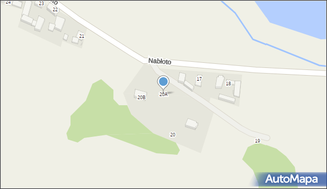 Nabłoto, Nabłoto, 20A, mapa Nabłoto