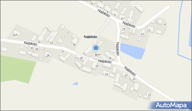 Nabłoto, Nabłoto, 35, mapa Nabłoto