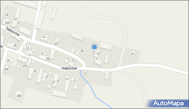 Naborów, Naborów, 3, mapa Naborów