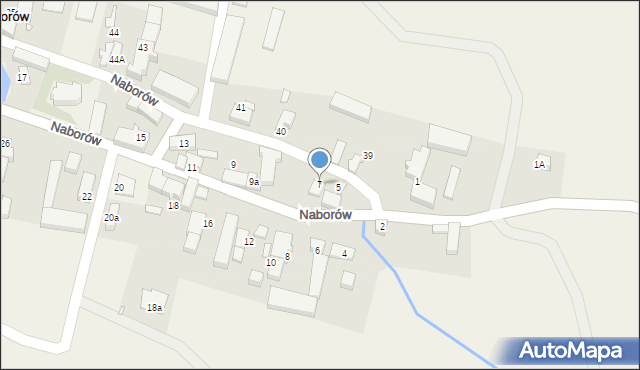 Naborów, Naborów, 7, mapa Naborów