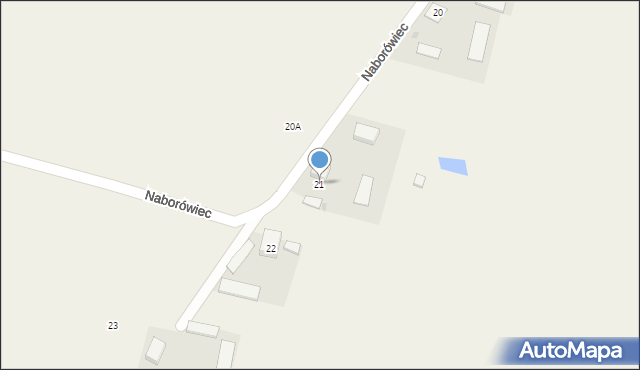 Naborówiec, Naborówiec, 21, mapa Naborówiec