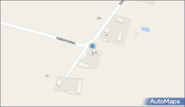 Naborówiec, Naborówiec, 22, mapa Naborówiec