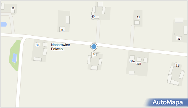 Naborówiec, Naborówiec, 34, mapa Naborówiec