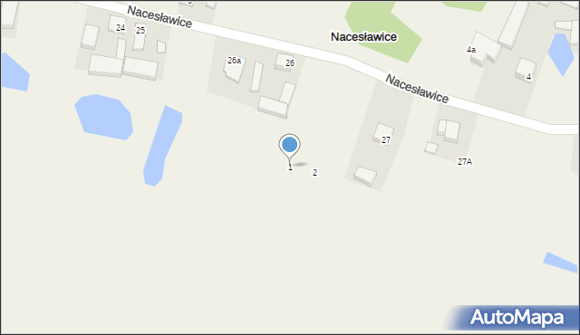 Nacesławice, Nacesławice, 1, mapa Nacesławice