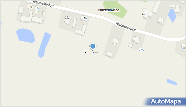 Nacesławice, Nacesławice, 2, mapa Nacesławice