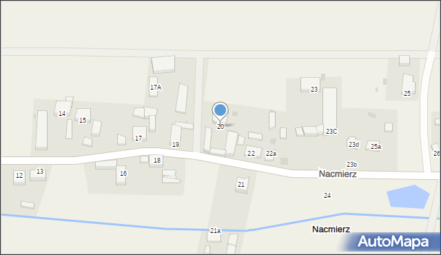 Nacmierz, Nacmierz, 20, mapa Nacmierz