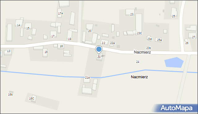 Nacmierz, Nacmierz, 21, mapa Nacmierz