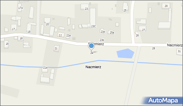 Nacmierz, Nacmierz, 24, mapa Nacmierz