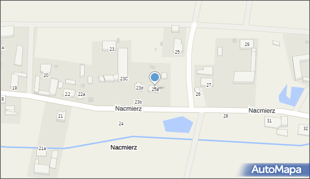 Nacmierz, Nacmierz, 25a, mapa Nacmierz